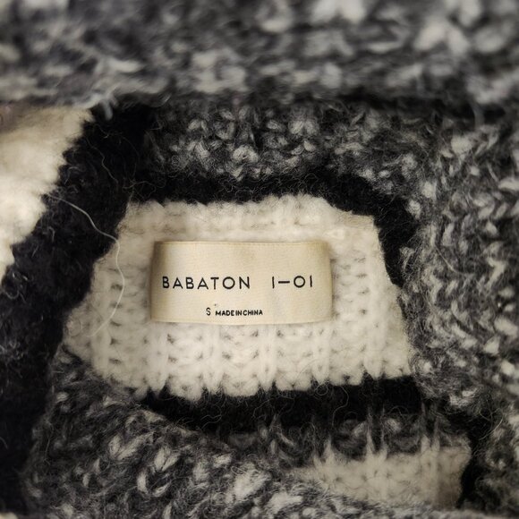 Aritzia Babaton women's striped long sleeve turtleneck sweater in size small - Picture 6 of 7